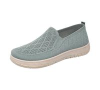 Women's Loafers & Moccasins Summer Shoes Women Womens Shoes Casual High Top Flat Breathable Fly Woven Mesh Sneakers Casual Fashion Non Slip Walking Comfortable Soft Sole Tennis High Shoe (Green,6)