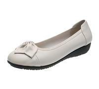 Womens Loafers Shoes for Women UK Wide Fit Women Slingback Walking Shoes Light Color Outdoor Casual Ballet Bows Spring and Summer Simple So Sandals (Grey,7.5)