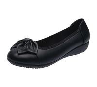 Womens Loafers Shoes for Women UK Wide Fit Women Slingback Walking Shoes Light Color Outdoor Casual Ballet Bows Spring and Summer Simple So Sandals (Black,4.5)