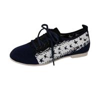Womens Loafers Size 5 Comfy Shoes for Women Spring and Summer Flat Shoes Women Models Running and Walking Sneakers Casual Woman Formal (Blue,5)