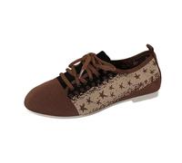 Womens Loafers Size 5 Comfy Shoes for Women Spring and Summer Flat Shoes Women Models Running and Walking Sneakers Casual Woman Formal (Brown,4)