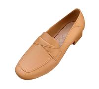 Womens Loafers Size 5 Flat Shoes for Women Womens Flip Flop Sandals Versatile Flat Round Head Non Slip Breathable Casual Shoes Casual for Men Wide (Orange,4.5)
