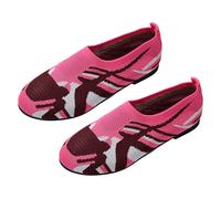 Womens Loafers Size 6 Comfort Shoes Women UK Women Fly Weave Lightweight Casual Shoes Sneakers Breathable Comfortable Casual for Cute (Hot Pink,7)