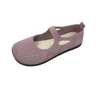 Womens Loafers Size 7 Soft Shoes for Women Women Casual Hollow Out Knitted Shoes Fashion Comfortable Mesh Walking Beach Lightweight Breathable Flat Sandals Comfort (Pink,5.5)