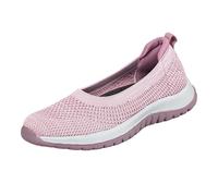 Women'S Loafers, Slip On Knit Dressy Shoes, Casual Low-Top Flats Comfortable Lightweight Walking Shoes, Lightweight Casual Running Sports Gym Sneakers, Mesh Breathable Non Slip Trainers