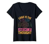 Womens Logic Is The Anatomy Of Thought V-Neck T-Shirt