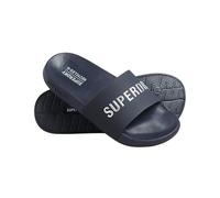 Superdry Code Logo Vegan Pool Slides Blue EU 36-37 Woman
