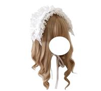 Women's Lolita Headbands White Lace Maid Hairband Gothic Headdress Fashion Headband Hair Accessories