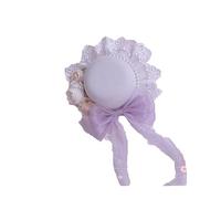 Women's Lolita Mini Top Hat Hair Clip Bow Flower Lace Fascinator Hat with Retaining Clip Tea Party Hair Accessories