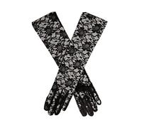 Women's Long Above-Elbow Floral Lace Gloves