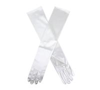 Dents Women's Long Satin Evening Gloves IVORY ONE