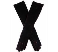 Women's Long Above-Elbow Velvet Gloves - MOCCA / ONE