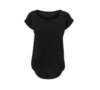 Women's long back T-shirt Build Your Brand Noir S