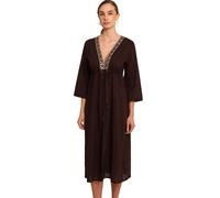 Women's long beach kimono Selmark Duna Marron S
