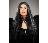 Womens Long Black Maleficent Style Wig