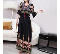 Women's Long Bohemian Dress for Summer Comfortable Maxi Dress for Beach Getaway (38)