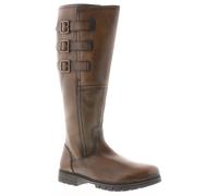 Womens Long Boots Maizie Leather Zip bronze UK Size