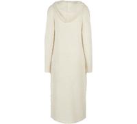 Women's long cardigan Urban Classics hooded feather- large sizes Blanc 4XL