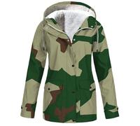 Women's Long Coats Dry Rain Windproof Button Fastening Belted Shoulder Slim Fit Jackets Wool Blend Double Breasted Overcoats Open Front Jacket Lapel Collar Winter Coat Mid-Length