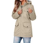 Women's Long Coats Winter Warm Quilted Puffer Outerwear Street Casual Loose Double-Breasted Slim Fit Jackets Wool Blend Double Breasted Overcoats Open Front Belted Jacket Lapel Collar Coat Mid-Length