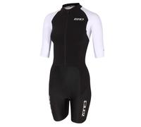 Women's long distance short sleeve tri-function suit with full zip Zone3 Lava Black M