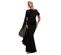 Women's long dress Goddiva Noir 36