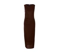 Women's long dress Urban Classics Ruffled Mesh Marron M