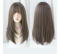 Women'S Long Hair Realistic And Natural Full Headband Long Straight Hair Air Bangs Wig Fluffy And Natural