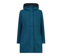 Women's long hooded coat CMP Bleu D42