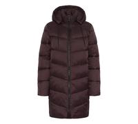 Women's long hooded down jacket KAFFE Susanne Marron 38