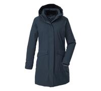 Women's long hooded waterproof jacket Killtec Kow 18 Bleu 44