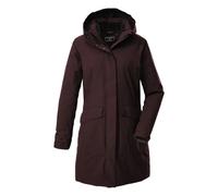 Women's long hooded waterproof jacket Killtec Kow 18 Rouge 42
