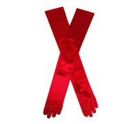 Dents Women's Long Satin Evening Gloves BERRY ONE