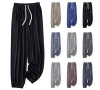 Women's Long Pyjama Bottoms with Cuffs Pyjama Bottoms Women's Long Cotton Pyjama Bottoms Modal Pyjama Bottoms Wide Leg House Trousers Satin Slip-On Trousers Baggy Pyjama Bottoms Lightweight Pyjama