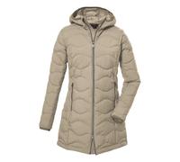 Women's long quilted jacket Killtec GW 20 Beige 40