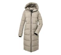 Women's long quilted jacket Killtec GW 50 CT Beige 40
