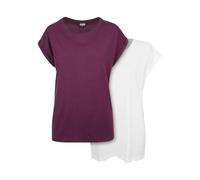 Women's long-shoulder T-shirt Urban Classics (x2) Blanc XS