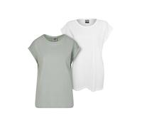 Women's long-shoulder T-shirt Urban Classics (x2) Vert S