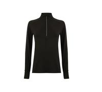 Women's Long Sleeve 1/4 Zip Top Tombo Noir L
