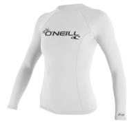 O´neill Wetsuits Basic Skins Long Sleeve Rash Guard White XL Woman