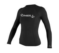 O´neill Wetsuits Basic Skins Crew Long Sleeve Rash Guard Black M Woman