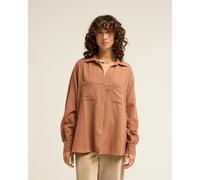 Women's long sleeve blouse Billabong Swell Marron XL