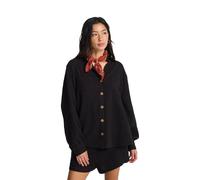 Billabong - Cotton shirt - Swell Blouse Black Pebble for Women - Size S Black S