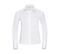 Women's long sleeve blouse Russell Athletic Ultimate Non-iron Blanc M