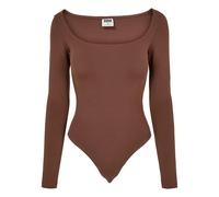 Urban Classics Organic Long Sleeve Body Brown 4XL Woman