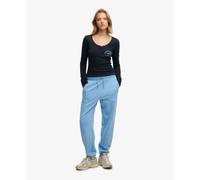 Superdry Athletic Button Down Long Sleeve T-shirt Blue XS Woman