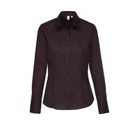 Women's Long Sleeve Buttoned Shirt Seidensticker Regular Fit Kent Noir 34
