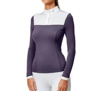 Women's long sleeve competition polo shirt Equestrian Stockholm Fine Line