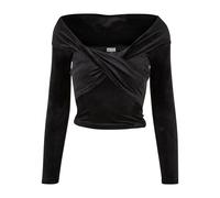 Women's long sleeve corduroy cross body with bare shoulders Urban Classics Noir S