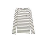 Women's Long Sleeve Cotton Striped T-Shirt Tom Tailor Blanc 2XL